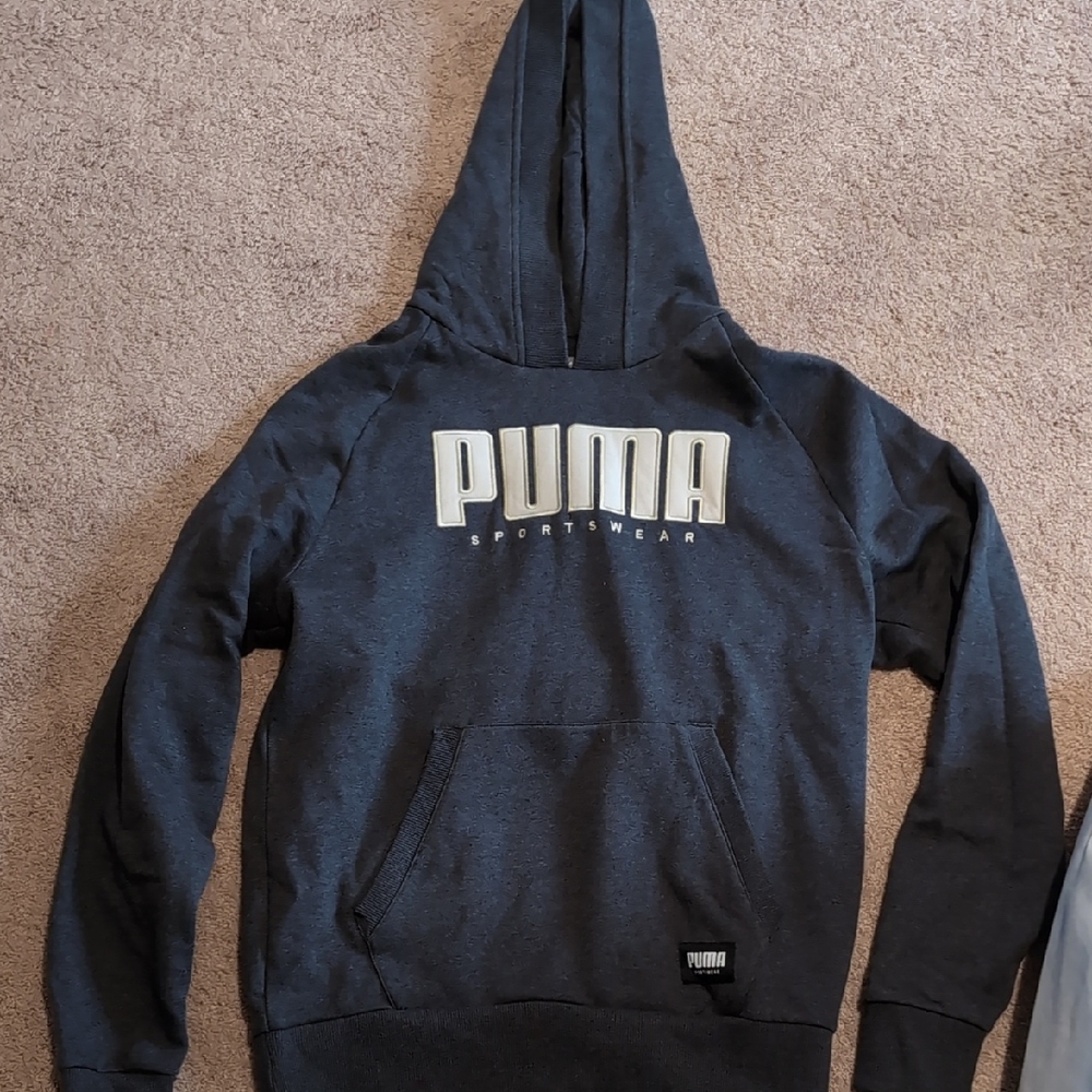 PUMA Men's Dark Gray Hoodie